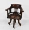 Antique Victorian Swivel Desk Chair in Mahogany, 1890 3