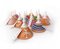 Puglia Ceramic Bells by Gianfranco Conte for Artègo, Set of 5, Image 1