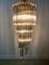 Vintage Glass Crystals Cascade Chandelier in the Style of Paolo Venini, 1980s 2