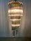 Vintage Glass Crystals Cascade Chandelier in the Style of Paolo Venini, 1980s, Image 2