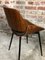 Scandinavian Style Brown Fabric Chairs in Curved Plywood, Set of 6, Image 8