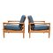 Vintage Swedish Oak Kolding Lounge Chairs by Erik Wørts for Ikea, Set of 2 3