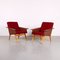 Mid-Century Lounge Chairs in Leatherette, Set of 2 1