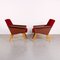 Mid-Century Lounge Chairs in Leatherette, Set of 2, Image 3