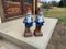 Garden Cement Dwarf Sculptures, Set of 2 1