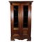 Danish Glass Cabinet in Walnut, 1860s, Image 1