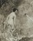 Aime Morot, Study of Woman Bathing Nude, 1900s, Signed Engraving, Image 4