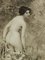 Aime Morot, Study of Woman Bathing Nude, 1900s, Signed Engraving 5