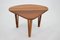 Organic Solid Teak Coffee Table, Denmark, 1970s 5