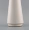 Jarrón de cerámica esmaltada en blanco de European Studio Ceramicist, Imagen 5