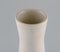 Jarrón de cerámica esmaltada en blanco de European Studio Ceramicist, Imagen 3