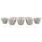 Cups in White Glazed Porcelain by Wilhelm Kåge for Gustavsberg, Set of 8, Image 1