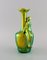 Art Nouveau Zsolnay Vase in Glazed Ceramics with Sitting Woman 3