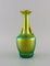 Jugendstil Zsolnay Vase aus glasierter Keramik mit Sitzender Frau 4