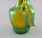 Jugendstil Zsolnay Vase aus glasierter Keramik mit Sitzender Frau 6