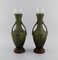 Antique Art Nouveau Vases from Hippolyte François Moreau, Set of 2 3