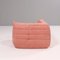 Pink Modular Togo Sofas & Footstool by Michel Ducaroy for Ligne Roset, Set of 3 6