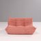 Pink Modular Togo Sofas & Footstool by Michel Ducaroy for Ligne Roset, Set of 3 9
