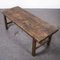 Heavy French Rectangular Oak Farmhouse Dining Table, 1890s 8