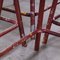 French Industrial Red Stacking Stools from Mullca, 1950s, Set of 4 6