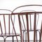 Italian Outdoor Chairs in Red by Emu, 1970s, Set of 6, Image 3