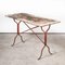 French Rectangular Hand Forged Outdoor Table in Metal, 1940s, Image 1