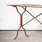 French Rectangular Hand Forged Outdoor Table in Metal, 1940s, Image 7