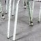 French Mint Metal Outdoor Stacking Chairs from Artprog, 1950s, Set of 6 4