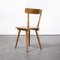 French Beech Simple Back Dining Chairs, 1950s, Set of 8, Image 9