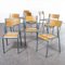 French Mullca Stacking Aqua Model 510 Dining Chairs, 1960s, Set of 8 3