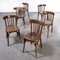 Dark Bent Oak Saddle Back Dining Chairs by Marcel Breuer for Luterma, 1950s, Set of 6 4