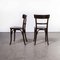Dark Dining or Side Chairs by Michael Thonet, 1950s, Set of 2 5