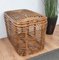 Italian Bohemian French Riviera Style Bamboo & Rattan Basket Container, 1960s 7
