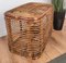 Italian Bohemian French Riviera Style Bamboo & Rattan Basket Container, 1960s, Image 8
