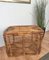 Italian Bohemian French Riviera Style Bamboo & Rattan Basket Container, 1960s, Image 4