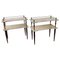 Mid-Century Italian Brass & Marble Nightstands or End Tables, Set of 2, Image 1