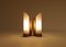 Mid-Century Modern Messing & Opalglas Wandlampen, 2er Set 5