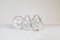 Mid-Century Vases and Plate Clear Crystal Glass from Orrefors, Sweden, 1950, Set of 3, Image 4