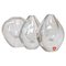 Mid-Century Vases and Plate Clear Crystal Glass from Orrefors, Sweden, 1950, Set of 3, Image 1