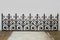 Large Antique Wrought Iron Fence Grille, 1900s, Image 1