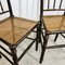 Vintage Faux Bamboo Dining Chairs, Set of 2 9