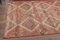 Vintage Turkish Handmade Red Wool Oushak Rug 5