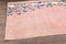 Vintage Turkish Handmade Pink Wool Oushak Rug, Image 5