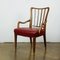 Mid-Century Austrian Walnut and Red Leather Dining Armchairs by Oswald Haerdtl, Set of 8 8