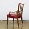 Mid-Century Austrian Walnut and Red Leather Dining Armchairs by Oswald Haerdtl, Set of 8, Image 6