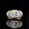 French Rose-Cut Diamonds Tank Ring in 18 Karat Yellow Gold, 1940s, Image 3