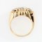French Rose-Cut Diamonds Tank Ring in 18 Karat Yellow Gold, 1940s, Image 11