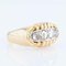 French Rose-Cut Diamonds Tank Ring in 18 Karat Yellow Gold, 1940s, Image 8