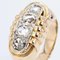 French Rose-Cut Diamonds Tank Ring in 18 Karat Yellow Gold, 1940s, Image 7
