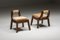 Italian Art Deco Walnut & Velvet Dining Chairs in the Style of Borsani, 1950s 6